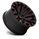FUEL Offroad QUAKE Wheels (GLOSS BLACK MILLED RED TINT)