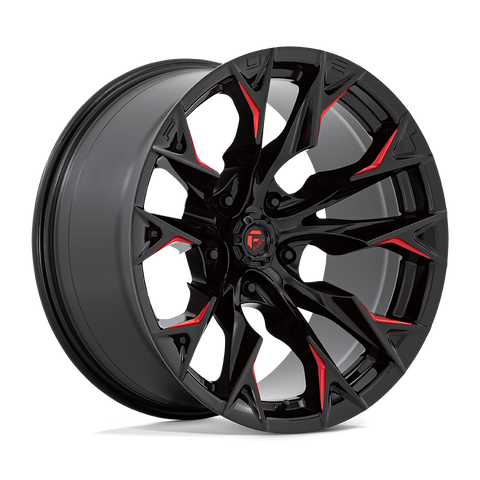 FUEL Offroad FLAME Wheels (GLOSS BLACK MILLED W/ CANDY RED)