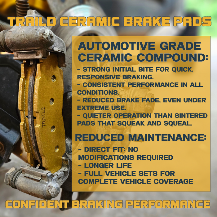 Cushman LSV 800 2010-2019 Ceramic Brake Pad Set