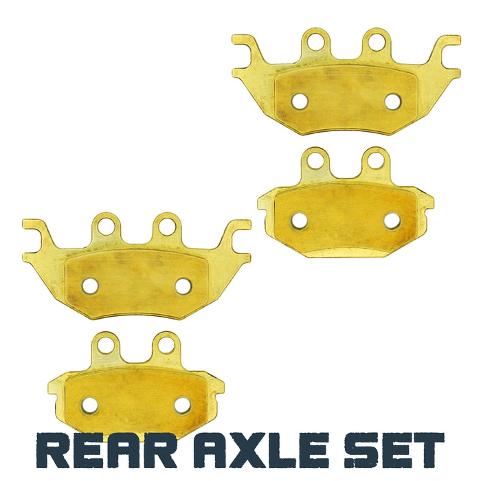 Kawasaki Mule Pro DX/DTX/FX/FXT/FXR 2015-2026 Brass Brake Pad Set