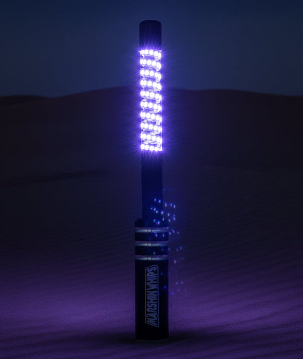 Big Moe Teal Edition LED Whips | Solid Color High-Output Safety Whips | Pair