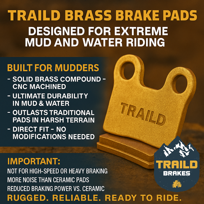 Polaris Sportsman XP 1000 S 2021-2026 Brass Brake Pad Set