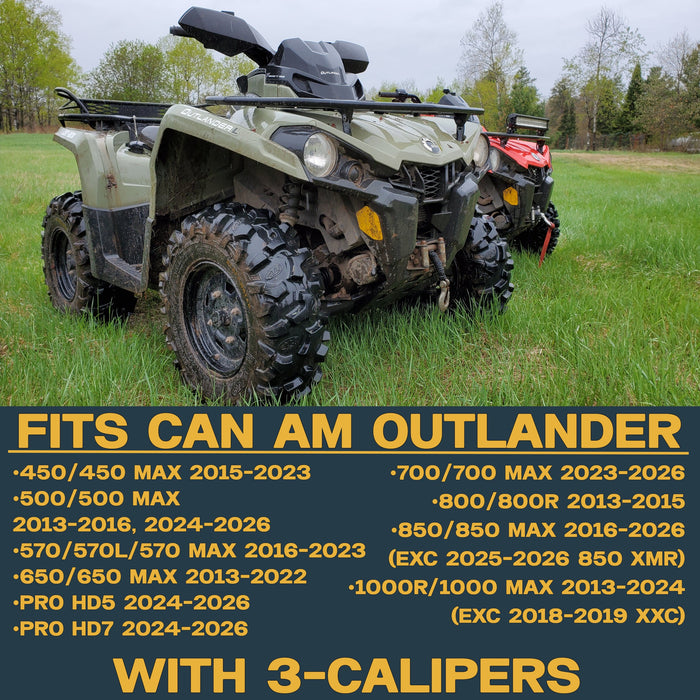 Can-Am Outlander 450/500/570/650/850/1000/HD5/HD7/PRO 2013-2026 Ridge Rider Disc Brake Rotor Kit