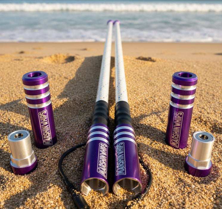 Game Changer LED Whip Set - Vibrant Purple
