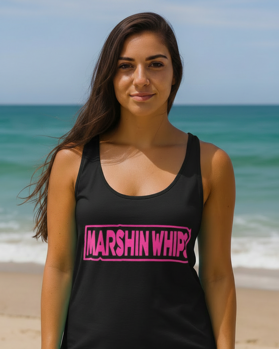 Marshin Whips Women's Black and Pink Tank Top | Premium Off-Road Apparel