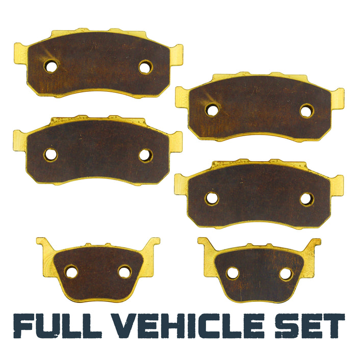 Honda Pioneer 700/520/500 2014-2026 Brass Brake Pad Set