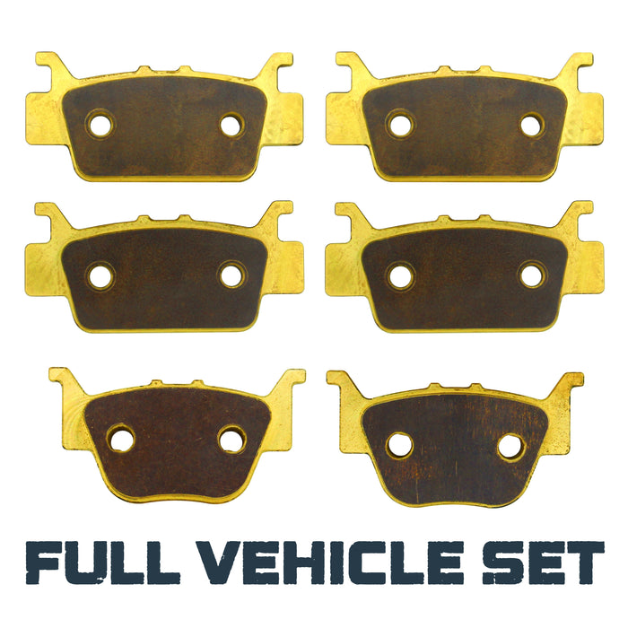 Honda Rincon TRX680/Rubicon 700 2008-2026 Brass Brake Pad Set