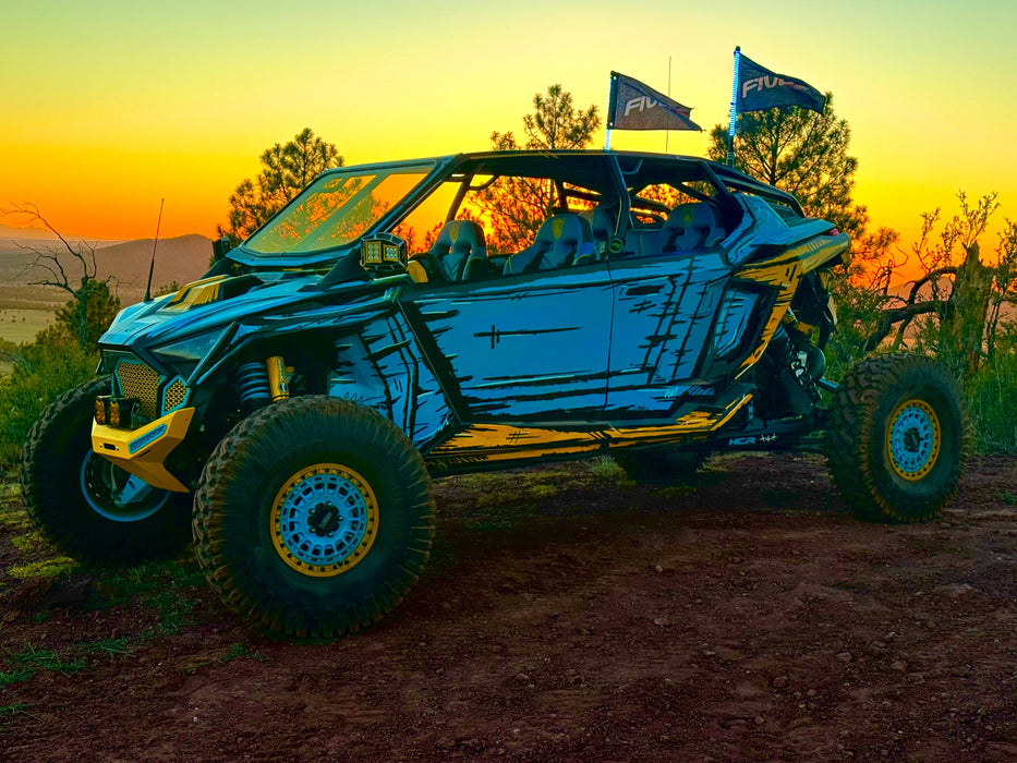 V2 Black Out LED Whip Set | Sleek Off-Road UTV Lights