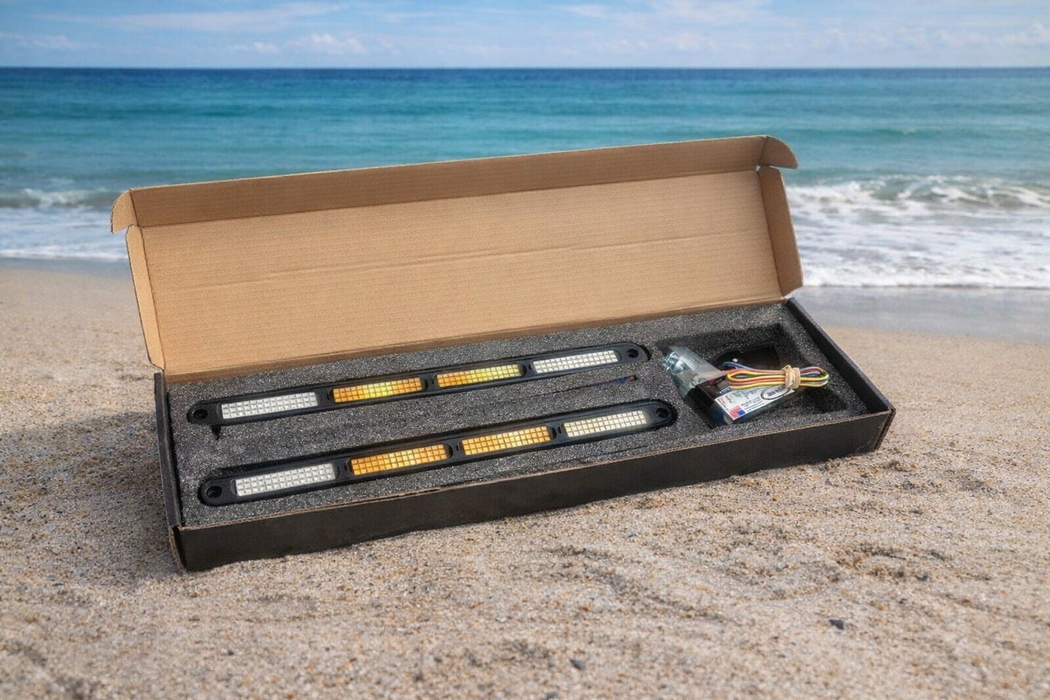 Marshin Whips 12" LED Chase Light Set with Advanced Control Module