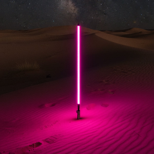 Marshin Whips V2 Black Out LED Whip | Single Stealth Off-Road Light