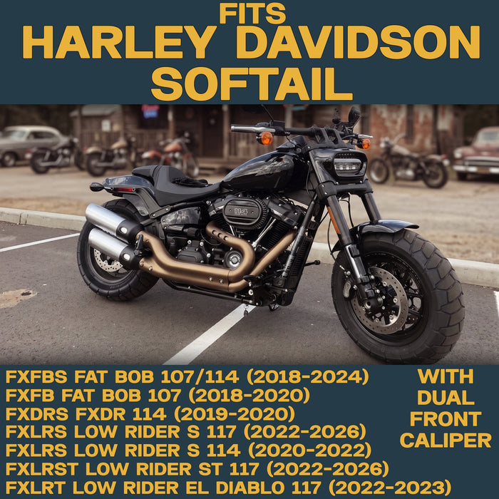 Harley-Davidson Softail 2018-2026 Ceramic Brake Pad Set – Dual Front Caliper