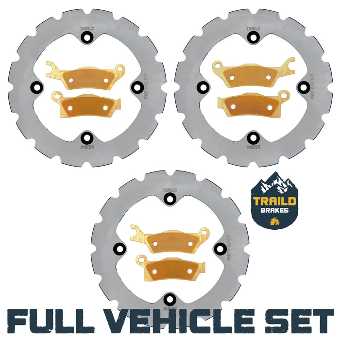 Can-Am Renegade 1000/850/650/570 2020-2026 Ridge Rider Rotor and Pad Kit