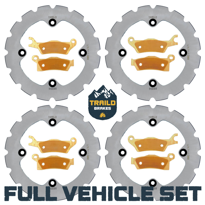 Can-Am Renegade 1000/850/800/570/500 2012-2019 Ridge Rider Rotor and Pad Kit