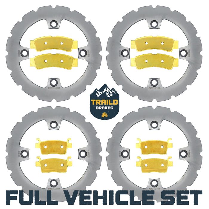 Kawasaki KRX/KRX4 1000 2020-2026 Ridge Rider Rotor and Brake Pad Kit