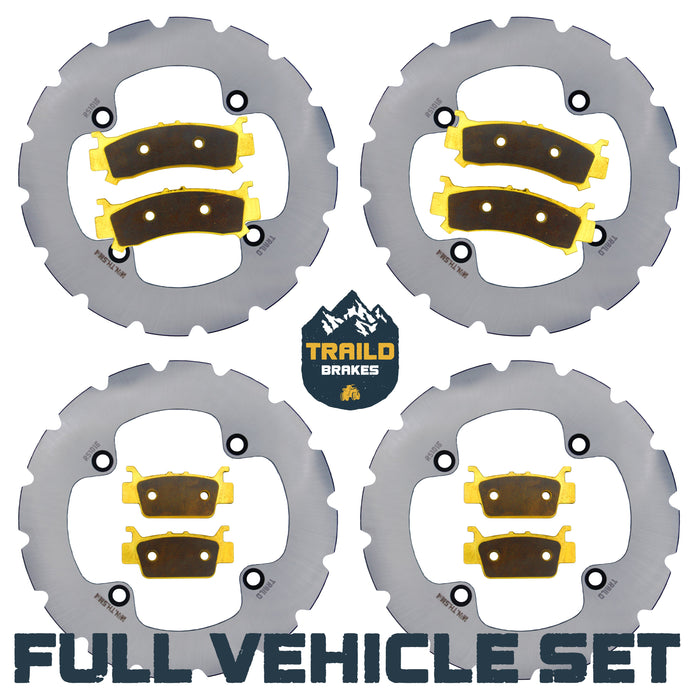Honda Talon 1000R/1000X/1000X-4 2019-2026 Ridge Rider Rotor and Pad Kit