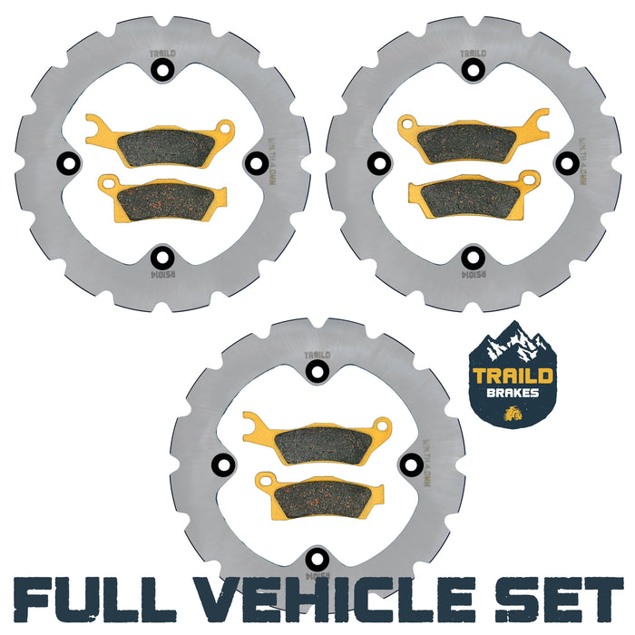 Can-Am Renegade 1000/850/650/570 2020-2026 Ridge Rider Rotor and Pad Kit