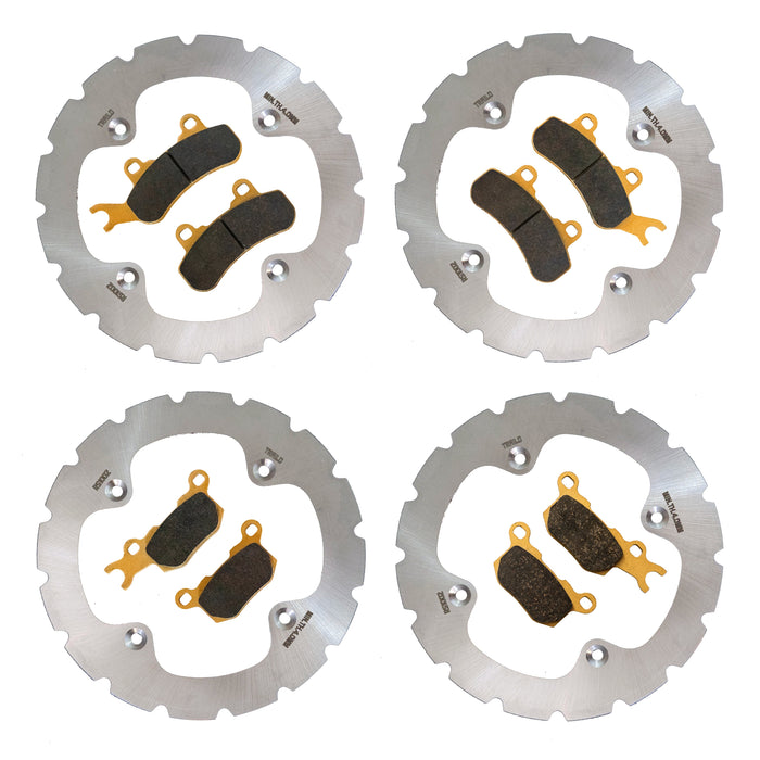 Can-Am Defender 3-Seater HD10/HD9/HD8/HD7/HD5 2016-2026 Ridge Rider Rotor and Pad Kit