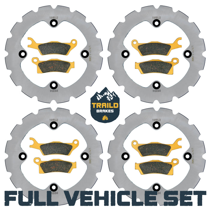 Can-Am Outlander 1000/850/650/450 6x6 2015-2026 Ridge Rider Rotor and Pad Kit