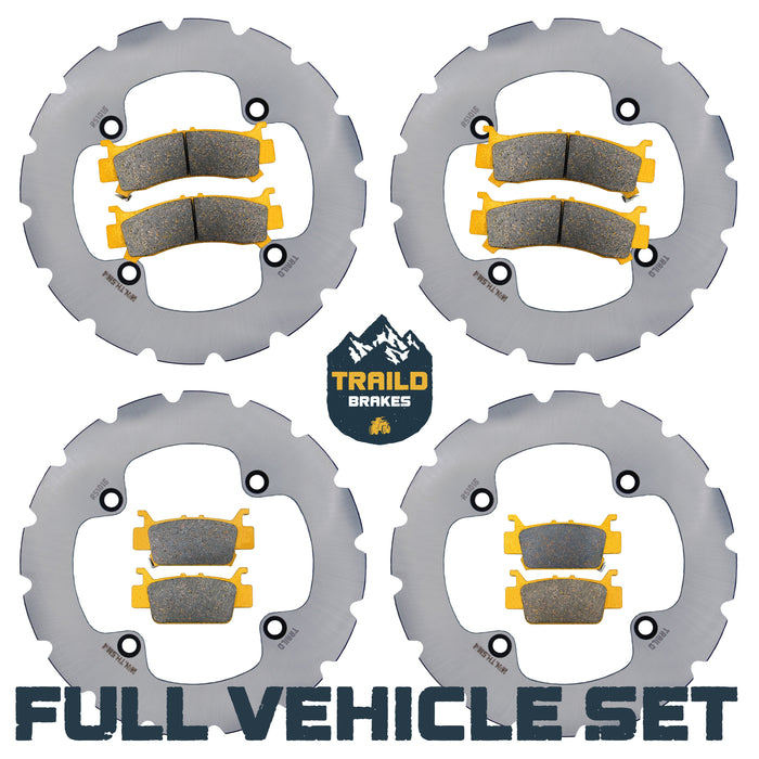 Honda Talon 1000R/1000X/1000X-4 2019-2026 Ridge Rider Rotor and Pad Kit