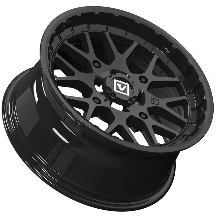 V03 15X7 +25MM 4X137 GLOSS BLACK