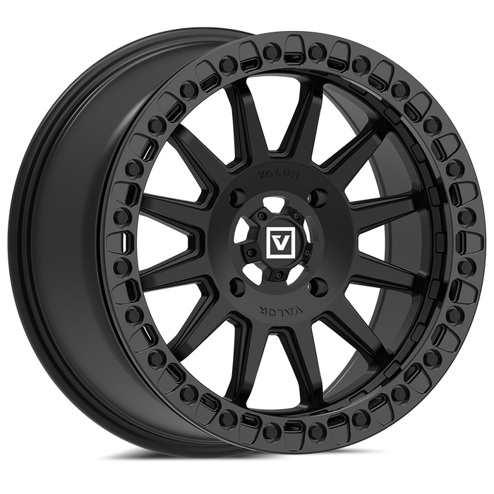 V09 BEADLOCK 17X8 +40 4X137 SATIN BLACK