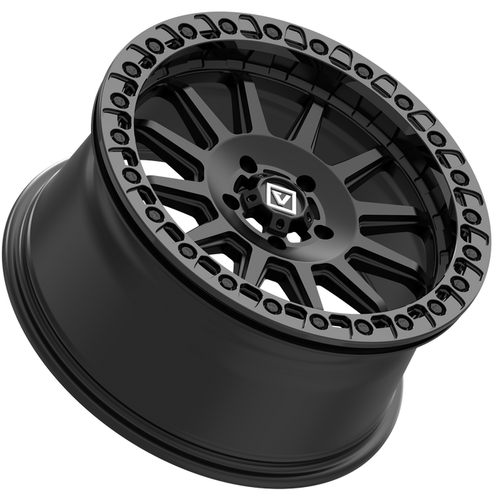V09 BEADLOCK 17X8 +40 4X137 SATIN BLACK