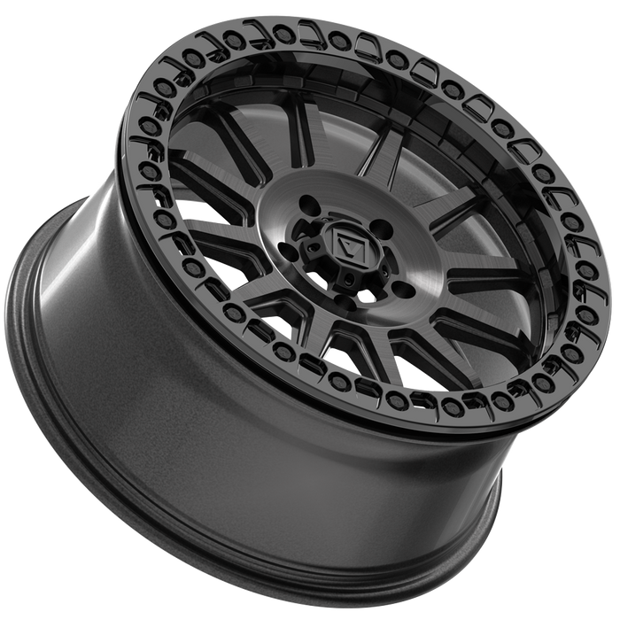 V09 BEADLOCK 17X8 +40 4X137 BRUSHED CHARCOAL