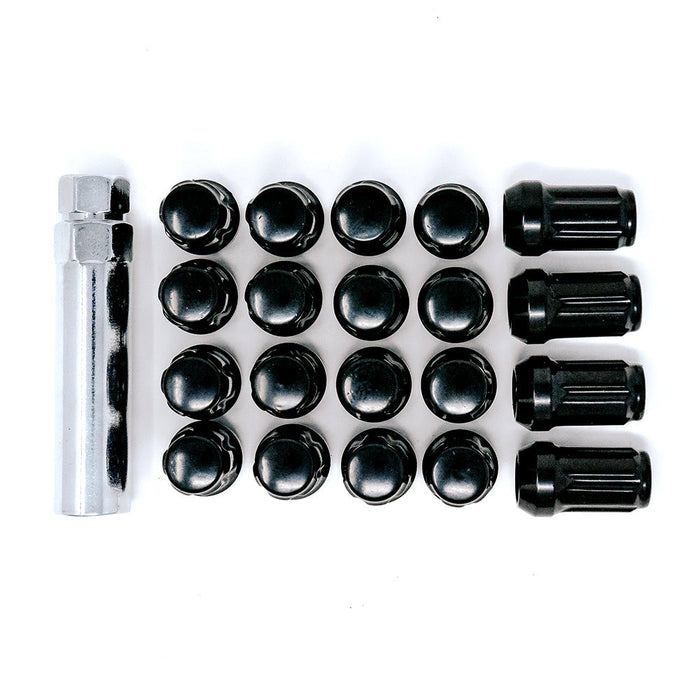 12X1.50 SPLINE 4/5 LUG KIT 1.38" BLACK