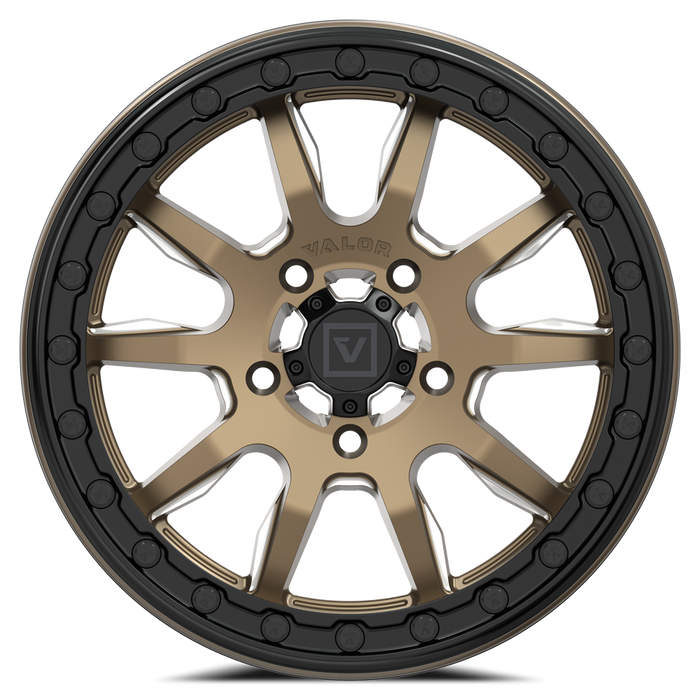 V15 BEADLOCK 15X7 +45MM 5X114.3 SATIN BRONZE MILLED