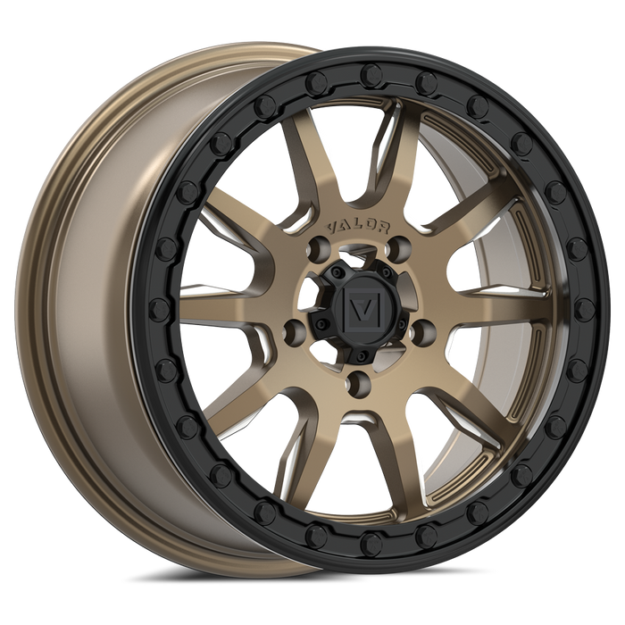 V15 BEADLOCK 15X7 +45MM 5X114.3 SATIN BRONZE MILLED