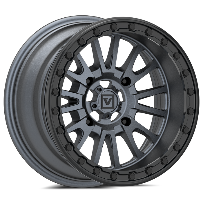 V16 BEADLOCK 15X8 -12MM 4X137 SATIN GUNMETAL