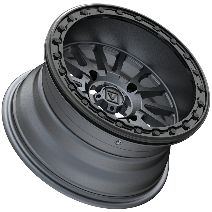 V16 BEADLOCK 15X8 -12MM 4X137 SATIN GUNMETAL
