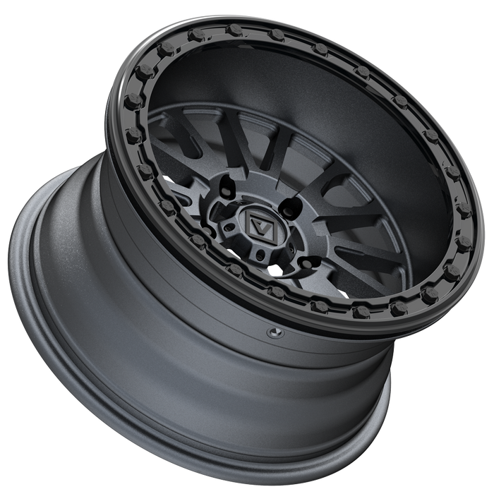 V16 BEADLOCK 15X8 -12MM 5X114.3 SATIN GUNMETAL