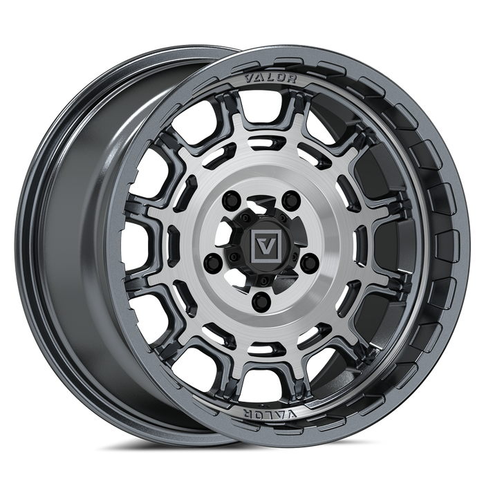 V17 15X8 +10MM 5X114.3 BRUSHED GUNMETAL