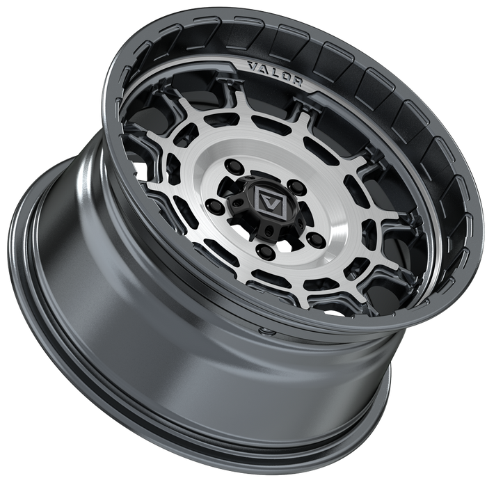 V17 15X8 +10MM 5X114.3 BRUSHED GUNMETAL