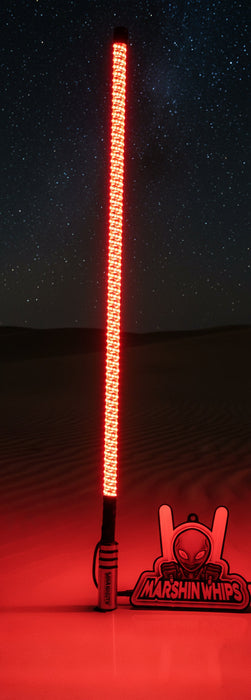 V3 Black Out LED Single Whip | Hex Magnetic Base UTV Light
