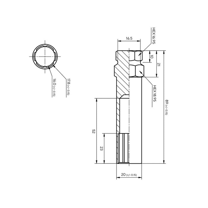 6 POINT SPLINE KEY