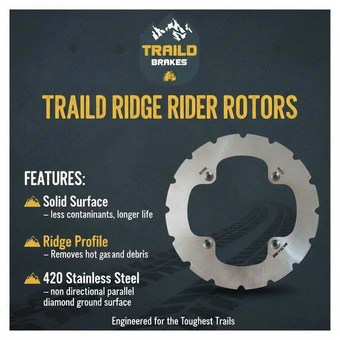 Polaris Ranger 500/700/800/900/1000 2009-2026 Ridge Rider Disc Brake Rotor Kit