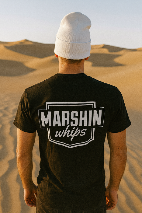 Marshin Whips Classic White Beanie | Embroidered Off-Road Apparel