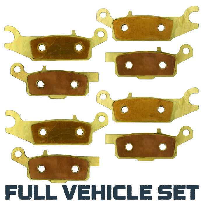 Yamaha Grizzly 700/550 2007-2026 Brass Brake Pad Set