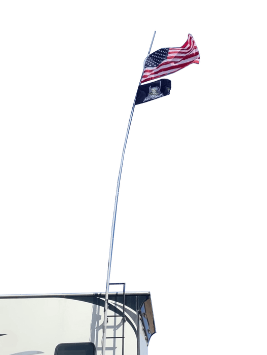 Marshin Whips Camp Locator Kit | RV Ladder Mount & Telescoping Pole System