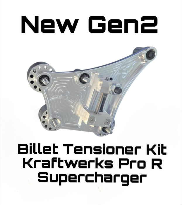 New 2nd Generation Fixed Billet Tensioner System Upgrade for Gen2 Kraftwerks Pro R Supercharger