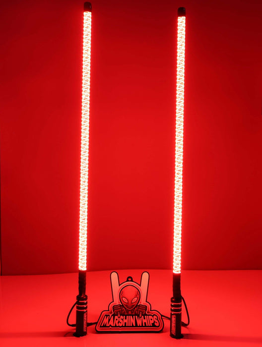 V2 Black Out LED Whip Set | Sleek Off-Road UTV Lights