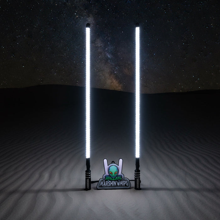 V2 Black Out LED Whip Set | Sleek Off-Road UTV Lights